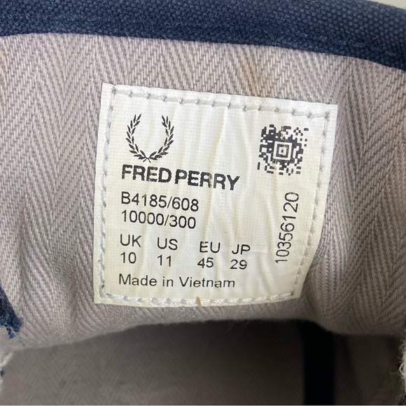 Men’s Fred Perry Tonic Navy Sneakers - Picture 6 of 7